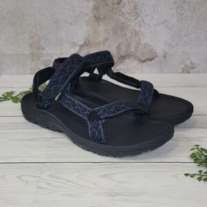 Teva Hurricane 4 Outdoor Sandals Blue and Black Colorway Mens Size 14
